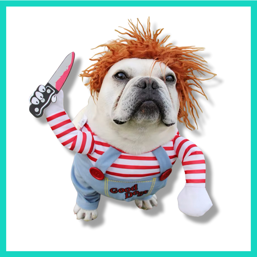 Hunde Halloween Kostüm - Chucky